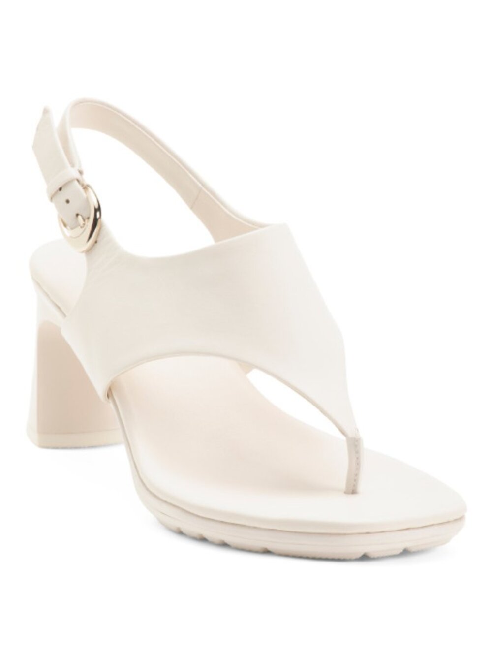 Naturalizer Navi Square Toe Dress Sandals - Warm White - Picture 11 of 11